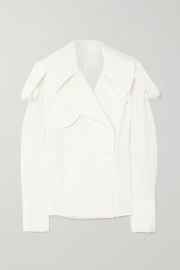 Trench silk blouse by Peter Do at Net a Porter