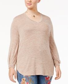 Trendy Plus Size High-Low Top at Macys