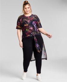 Trendy Plus Size Mesh Tunic at Macys