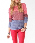 Tri color sweater from Forever 21 at Forever 21