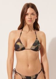 Triangle Bikini Top with Removable Padding Sparkling Camouflage - Calzedonia at Calzedonia