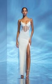 Triangle Tulle-Trimmed Corset Dress By David Koma at Moda Operandi
