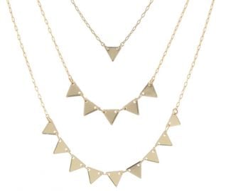 Triangles Necklace at Peggy Li