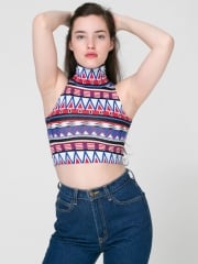 Tribal crop top at American Apparel