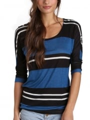 Tribeca Stripe three quarter tee by Splendid at Amazon