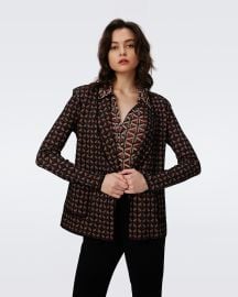 Trillian Knit Jacquard Jacket Diane von Furstenberg at Diane von Furstenberg