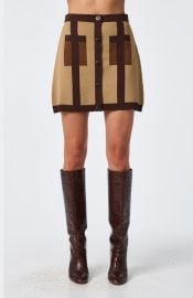 Trina Turk Artemis Colorblock Knit Skirt at Nordstrom