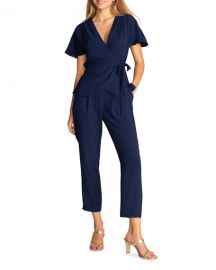 Trina Turk Astro Surplice Side-Tie Top at Neiman Marcus