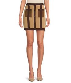 Trina Turk Coordinating Artemis Knit Block Pattern Patch Pocket Mini Skirt Dillardx27s at Dillards