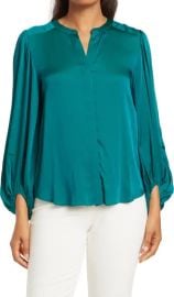 Trina Turk Devilline Top in Magic Teal at Nordstrom Rack