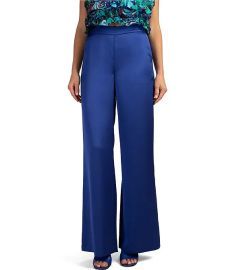 Trina Turk Ines Elastic Waist Satin Wide Leg Pull-On Pants Dillardx27s at Dillards