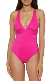 Trina Turk Monaco Plunge One-Piece Swimsuit at Nordstrom