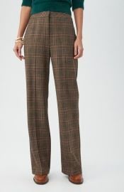 Trina Turk Sadie Plaid Wide Leg Pants in Brown Multi at Nordstrom Rack at Nordstrom Rack