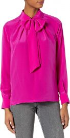 Trina Turk Women s Bow Blouse at Amazon