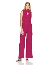 Trina Turk Women s Contessa Crepe Crisscross Neck Jumpsuit at Amazon