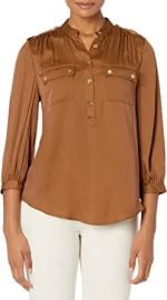 Trina Turk Women39s Pocket Blouse at  Womens Clothing store at Amazon