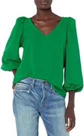 Trina Turk Women39s Puff Sleeve Top at  Womens Clothing store at Amazon