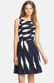 Trina Turk and39Medinaand39 Belted Woven Fit andamp Flare Dress at Nordstrom