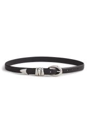 Triple Metal Keeper Leather Belt at Nordstrom