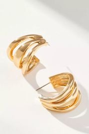 Triplet Huggie Hoop Earrings at Anthropologie