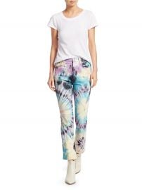 Tripper High Rise Tie-Dye Cropped Jeans at Saks Fifth Avenue