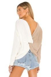 Trish knot sweater at Revolve