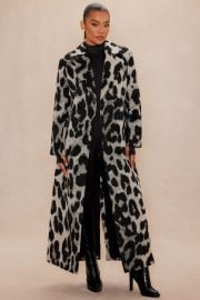 Trista Belted Wool Coat - Greycombo Fashion Nova at Fashion Nova