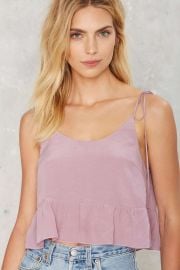 Tristan Peplum Crop Tank at Nasty Gal