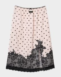 Trompe L\'oeil Dots Skirt at Neiman Marcus