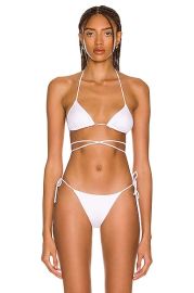 Tropic of C Praia Long Cord Bikini Top in White  FWRD at Forward