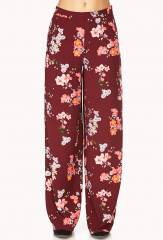 Tropical Floral Wide Leg Pants at Forever 21