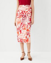 Tropical Sarong Wrap Midi Skirt at Ann Taylor