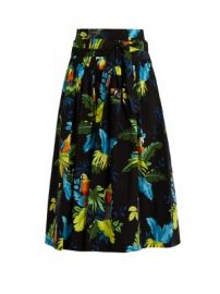 Tropical bird-print cotton-blend skirt    Marc Jacobs   MATCHESFASHION COM US at Matches