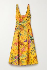 Tropicana Linen Midi Dress by Zimmermann at Net A Porter