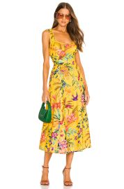 Tropicana Linen Midi Dress by Zimmermann at Revolve