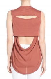 Trouv   Cutout Drape Back Tank at Nordstrom