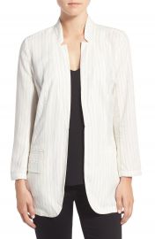 Trouv   Pinstripe Split Back Blazer at Nordstrom