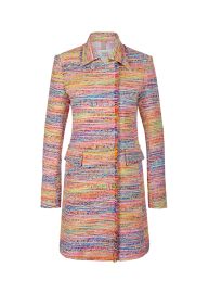 Trouva Rainbow Tweed Coat at Trouva