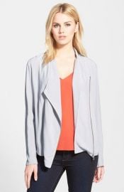 Trouvand233 Draped Moto Jacket in Grey at Nordstrom