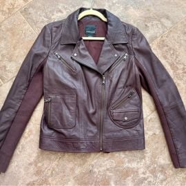 Trouve Jackets amp Coats Trouv Brown Leather Jacket Poshmark at Poshmark