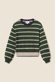 Trovata Ryann Sweater in Green Stripe at Trovata