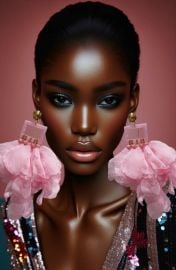 Truface by Grace Nonso Square Top Flower Petal Earrings at Truface by Grace