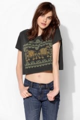 Truly Madly Deeply Elephant Cropped Tee at Urban Outfitters