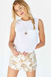 Truly Madly Deeply Pocket Muscle Tank Top at Urban Outfitters