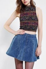 Truly Madly Deeply printed crop top at Urban Outfitters