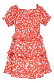 Truly Me Kids Floral Tiered Dress at Nordstrom Rack