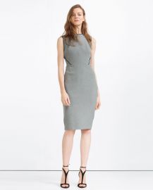 Tube dress with piping at Zara