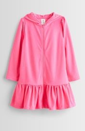 Tucker + Tate Kids\' Hooded Long Sleeve Terry Cover-Up Dress at Nordstrom