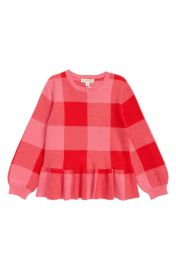 Tucker Tate Kids Peplum Cotton Sweater at Nordstrom