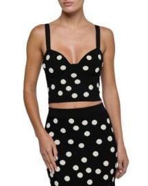 Tula Polka Dot Knit Bra Top at Bloomingdales